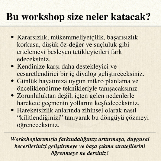 Yarın Değil, Bugün: Erteleme Döngüsünden Çıkış