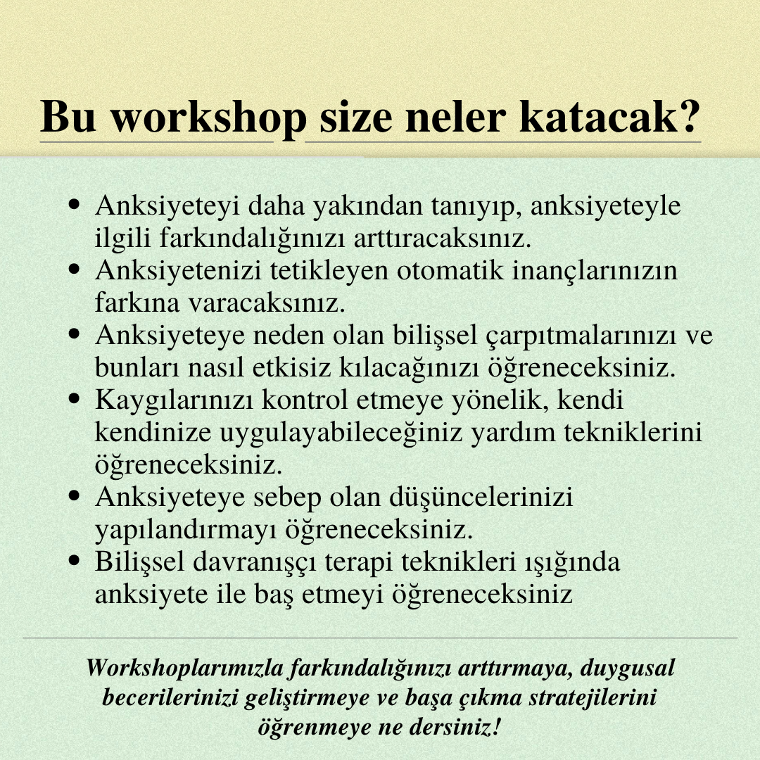 Bilişsel Davranışçı Terapi Işığında Panik Atak ve Anksiyete ile Baş Etme Teknikleri