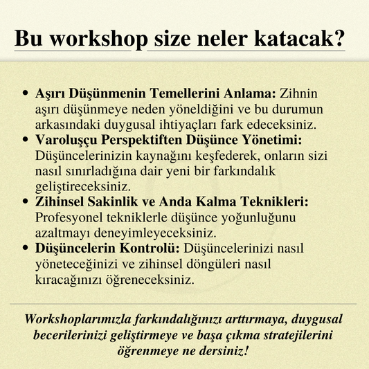 Aşırı Düşünme (Overthinking) ile Başa Çıkma: Zihinsel Sakinliği Keşfetmek