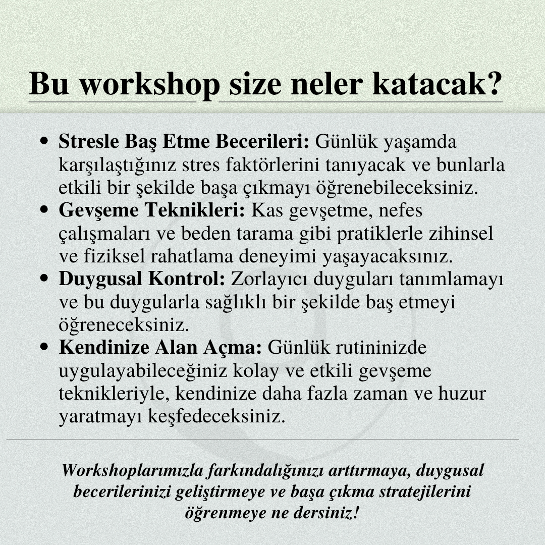 Mindfulness Temelli Stres Azaltma ve Gevşeme Uygulamaları