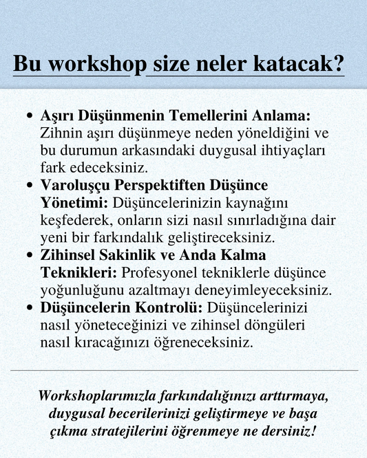 Aşırı Düşünme (Overthinking) ile Başa Çıkma: Zihinsel Sakinliği Keşfetmek