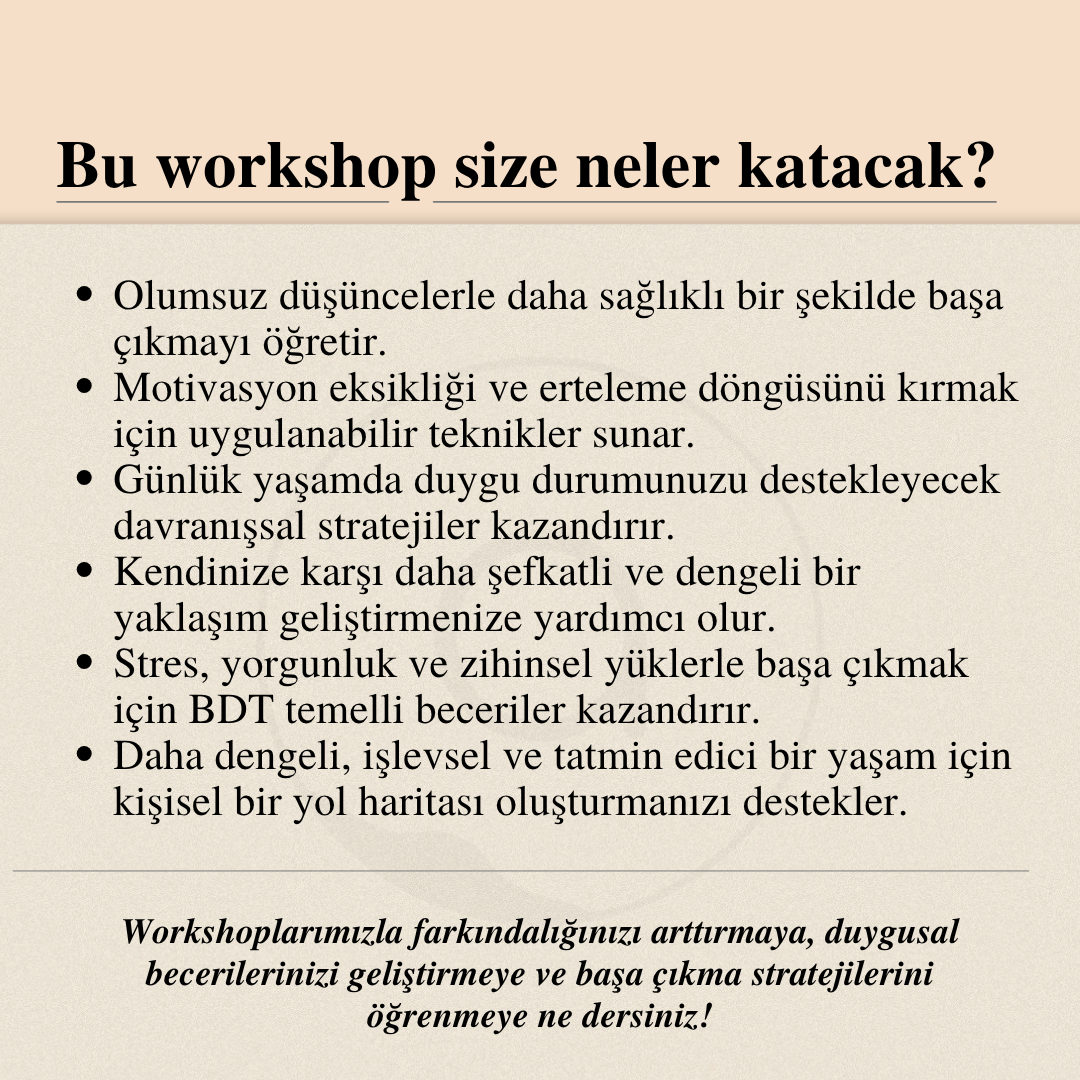 Bilişsel Davranışçı Terapi Işığında Depresif Ruh Hali ve Tükenmişlik İle Başa Çıkma