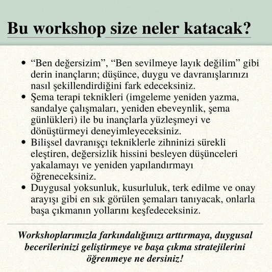 Kök İnançlarla Yüzleşmek: “Ben Değersizim” Yanılgısıyla Başa Çıkmak