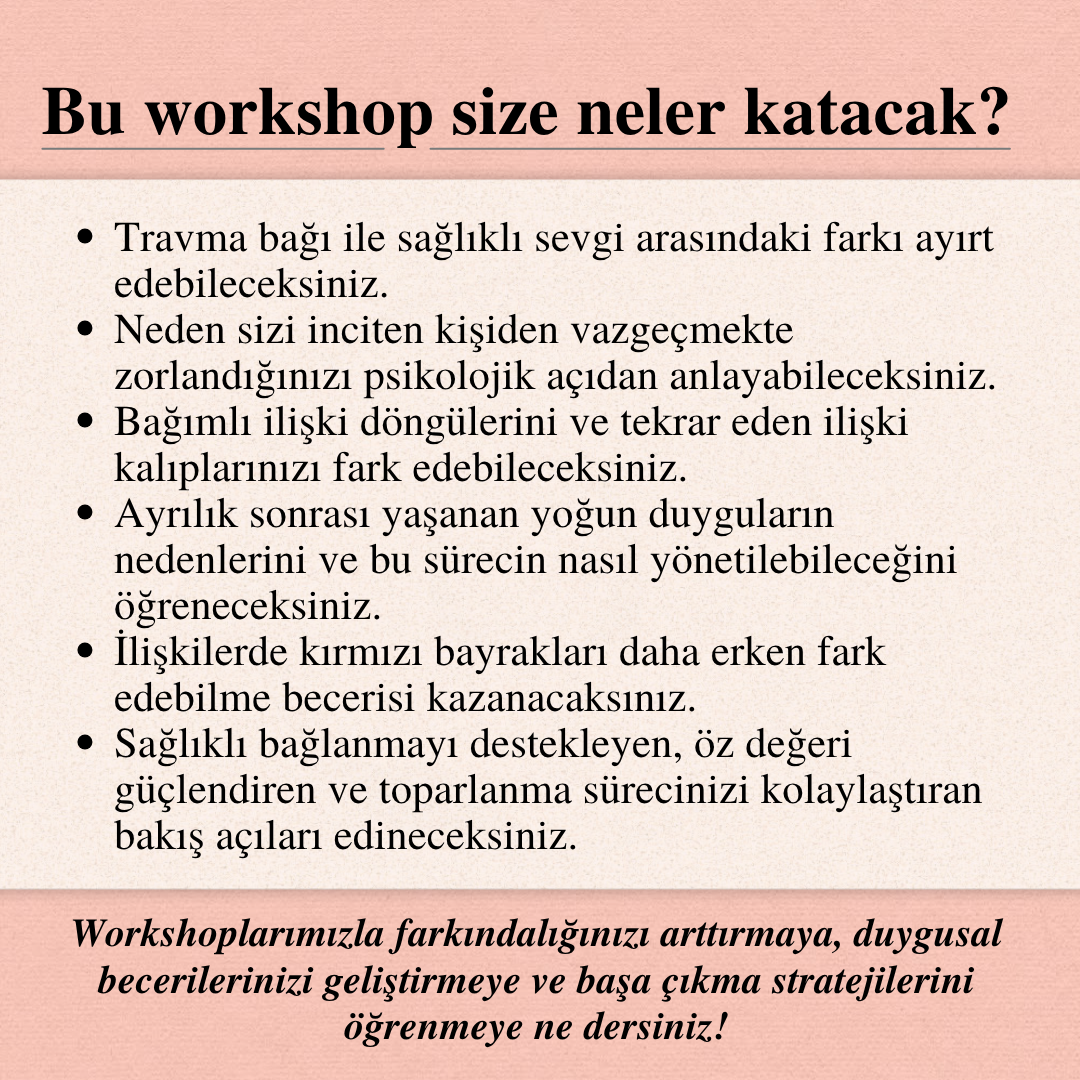 Neden Vazgeçemiyorum? Travma Bağı, Bağımlı İlişkiler ve Ayrılık