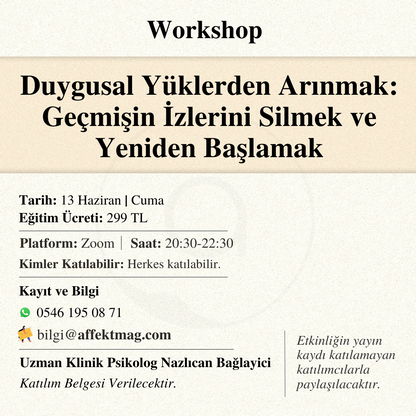 Duygusal Yüklerden Arınmak: Geçmişin İzlerini Silmek ve Yeniden Başlamak
