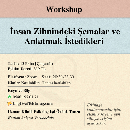 İnsan Zihnindeki Şemalar ve Anlatmak İstedikleri