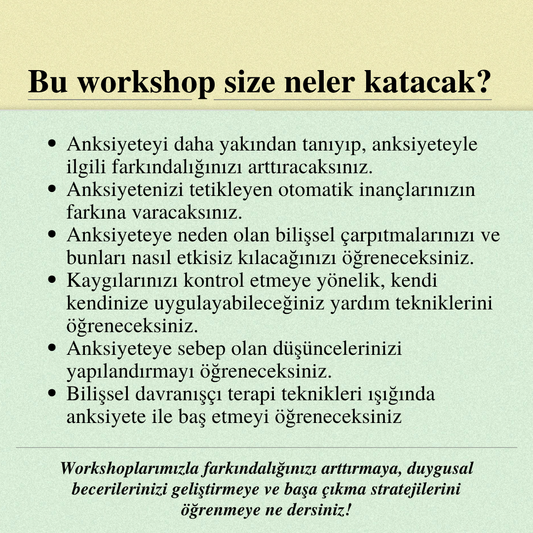 Bilişsel Davranışçı Terapi Işığında Panik Atak ve Anksiyete ile Baş Etme Teknikleri