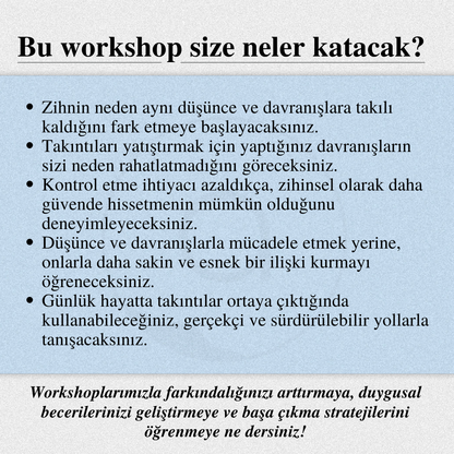 Takıntılarla Başa Çıkmak: Zihinsel Olarak Güvende Hissetme Rehberi