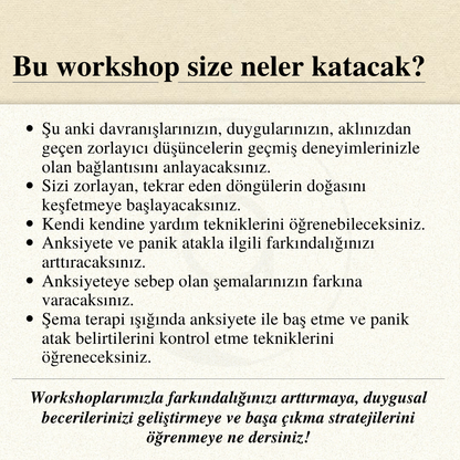 Şema Terapi Işığında Anksiyete ve Panik Atak İle Başa Çıkma