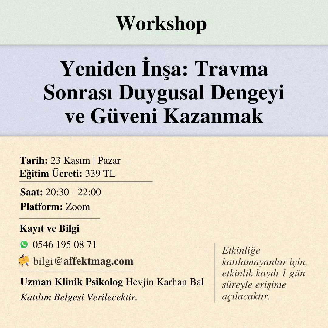 Yeniden İnşa: Travma Sonrası Duygusal Dengeyi ve Güveni Kazanmak