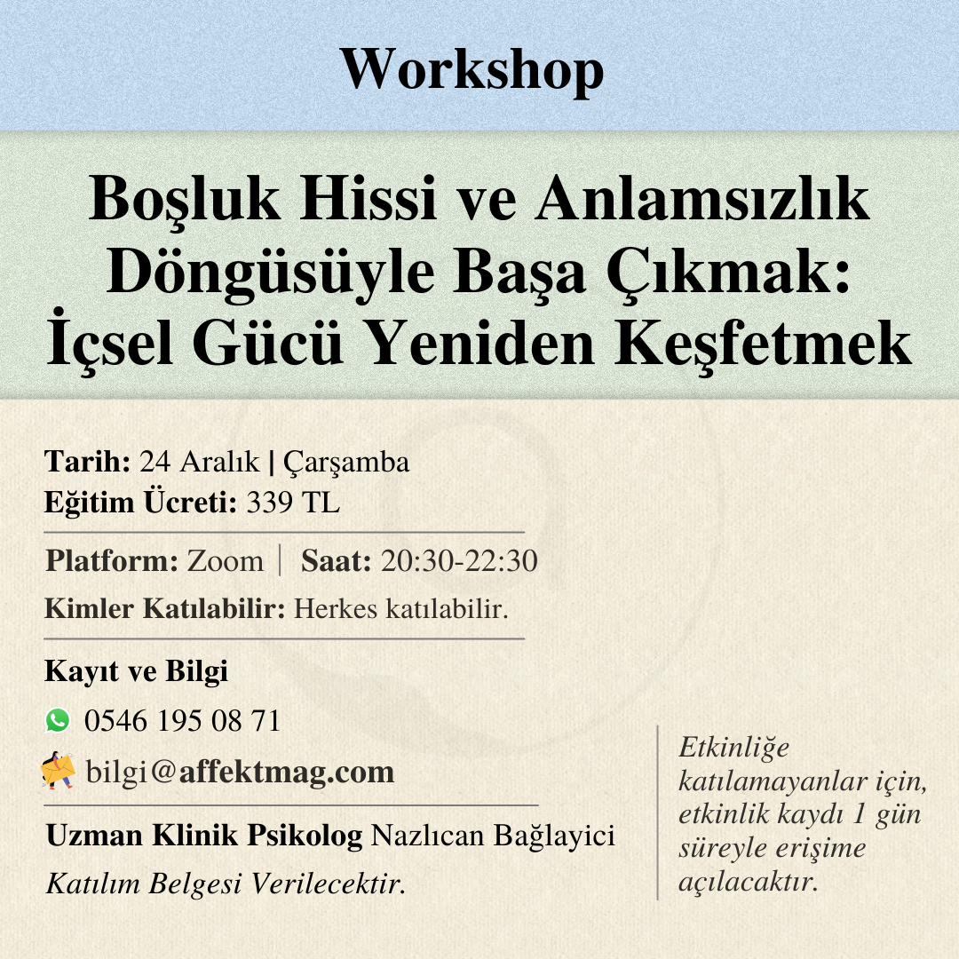 Boşluk Hissi ve Anlamsızlık Döngüsüyle Başa Çıkmak: İçsel Gücü Yeniden Keşfetmek