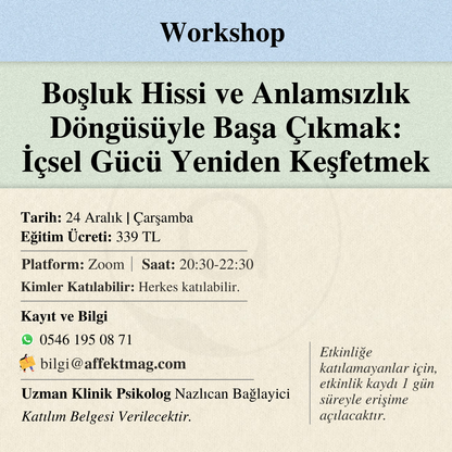 Boşluk Hissi ve Anlamsızlık Döngüsüyle Başa Çıkmak: İçsel Gücü Yeniden Keşfetmek