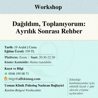 Dağıldım, Toplanıyorum: Ayrılık Sonrası Rehber
