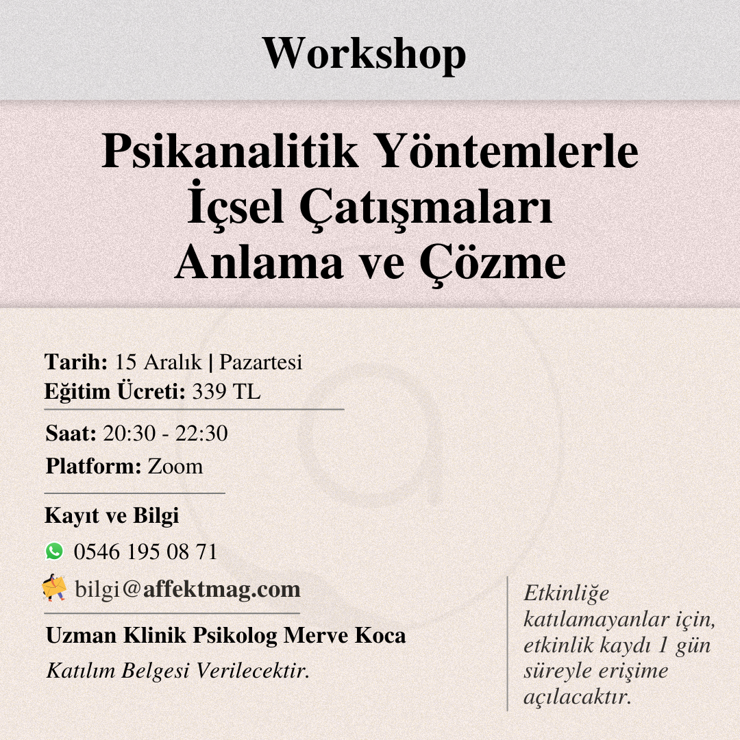 Psikanalitik Yöntemlerle İçsel Çatışmaları Anlama ve Çözme
