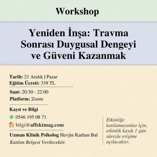 Yeniden İnşa: Travma Sonrası Duygusal Dengeyi ve Güveni Kazanmak