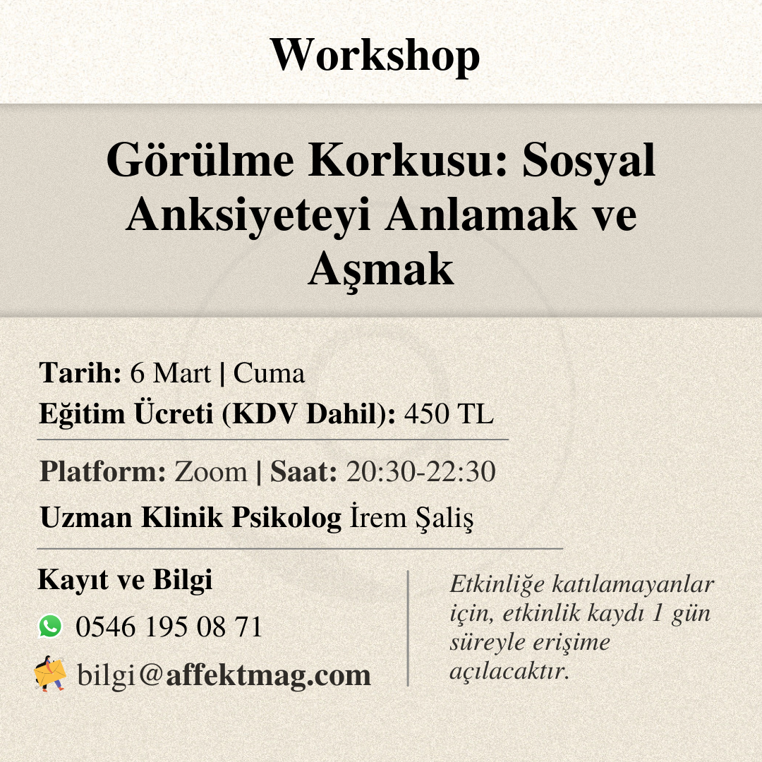 Görülme Korkusu: Sosyal Anksiyeteyi Anlamak ve Aşmak