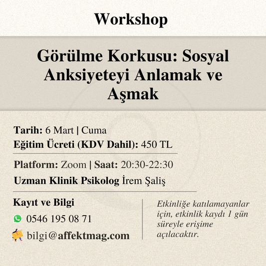 Görülme Korkusu: Sosyal Anksiyeteyi Anlamak ve Aşmak