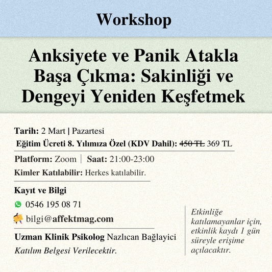 Anksiyete ve Panik Atakla Başa Çıkma: Sakinliği ve Dengeyi Yeniden Keşfetmek