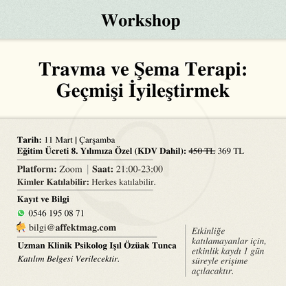 Travma ve Şema Terapi: Geçmişi İyileştirmek