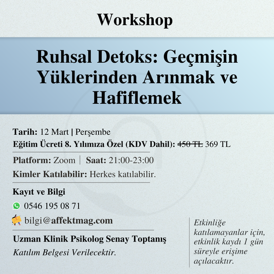 Ruhsal Detoks: Geçmişin Yüklerinden Arınmak ve Hafiflemek