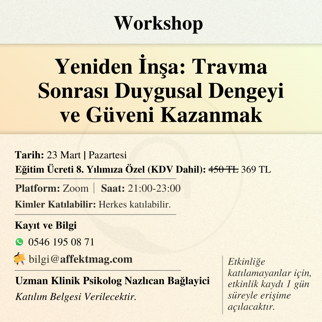 Yeniden İnşa: Travma Sonrası Duygusal Dengeyi ve Güveni Kazanmak