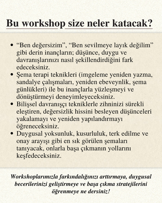 Kök İnançlarla Yüzleşmek: “Ben Değersizim” Yanılgısıyla Başa Çıkmak