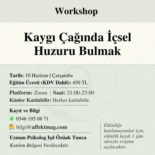 Kaygı Çağında İçsel Huzuru Bulmak