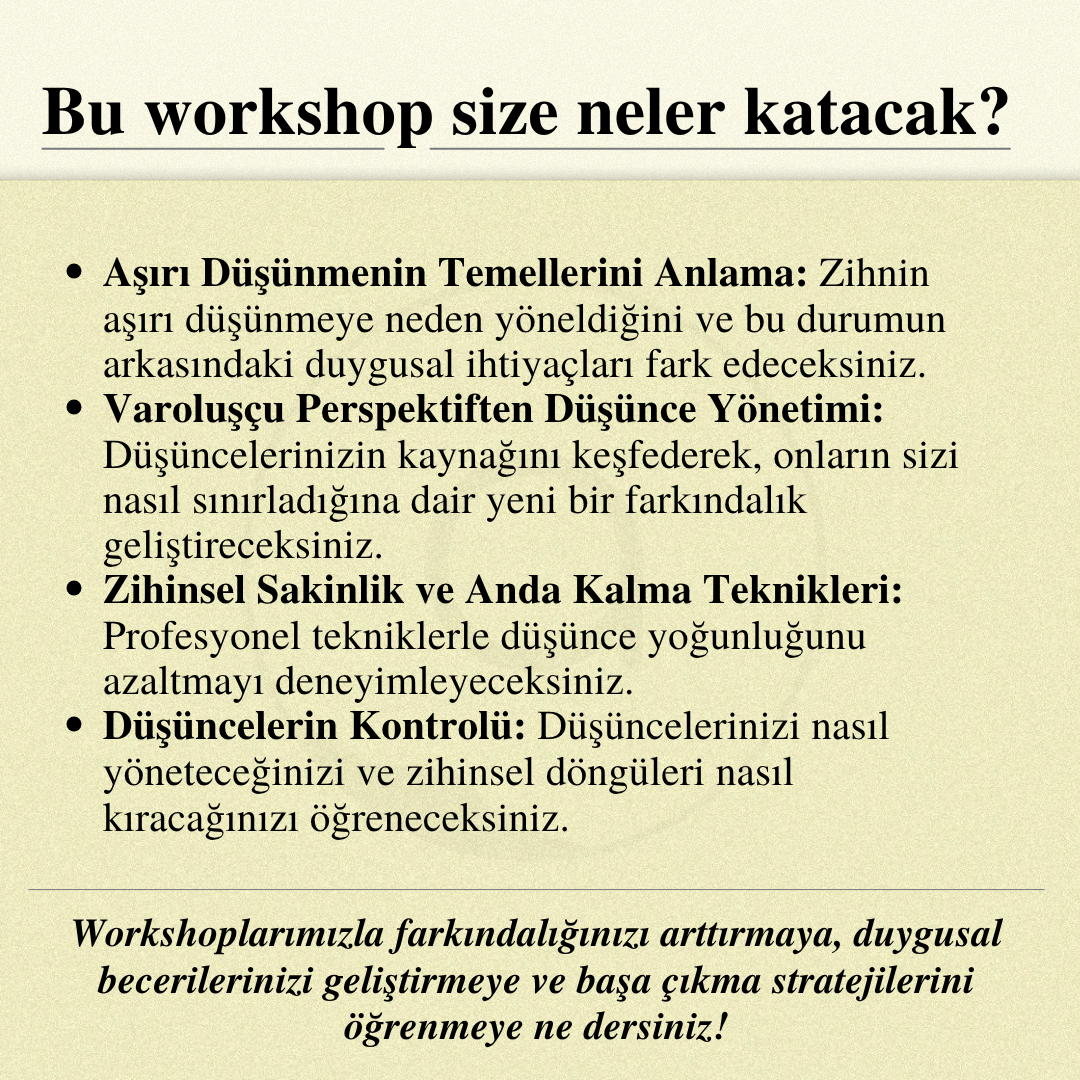 Aşırı Düşünme (Overthinking) ile Başa Çıkma: Zihinsel Sakinliği Keşfetmek