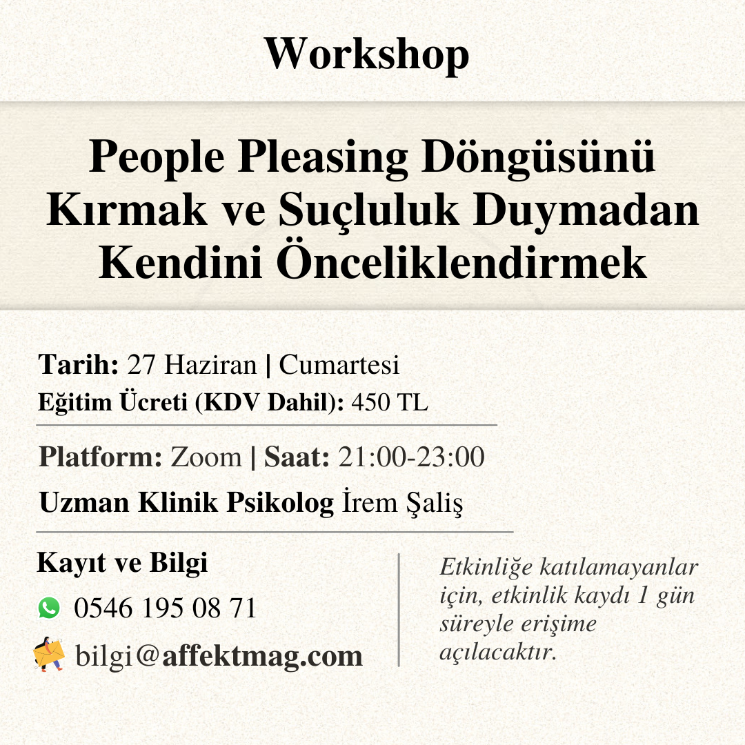 People Pleasing Döngüsünü Kırmak ve Suçluluk Duymadan Kendini Önceliklendirmek