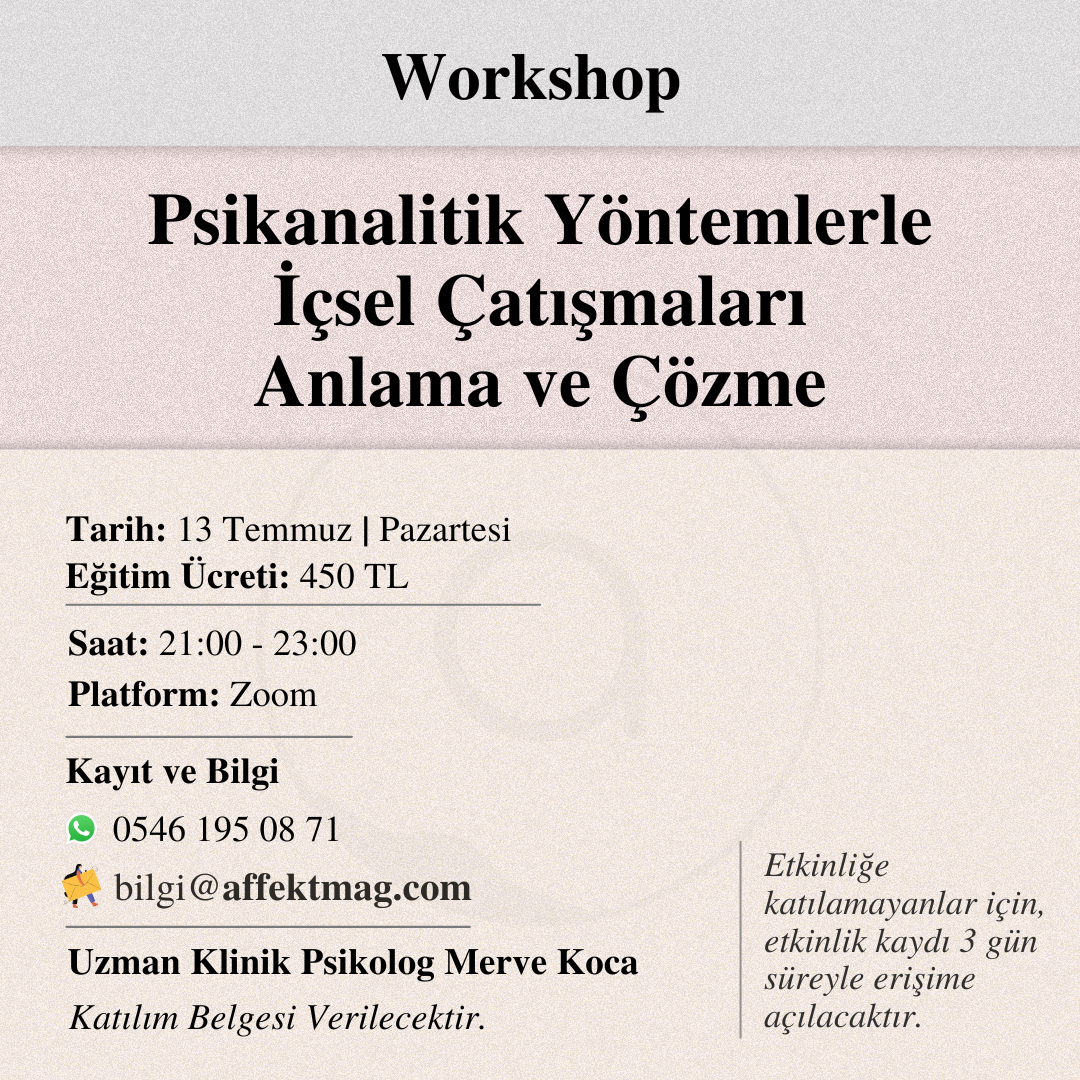 Psikanalitik Yöntemlerle İçsel Çatışmaları Anlama ve Çözme