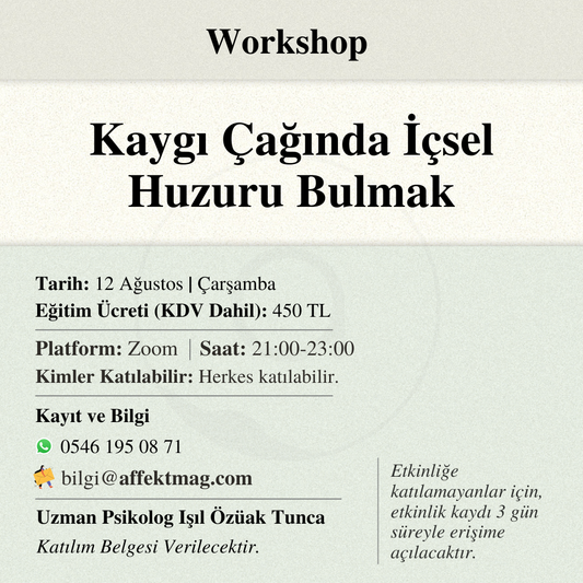 Kaygı Çağında İçsel Huzuru Bulmak