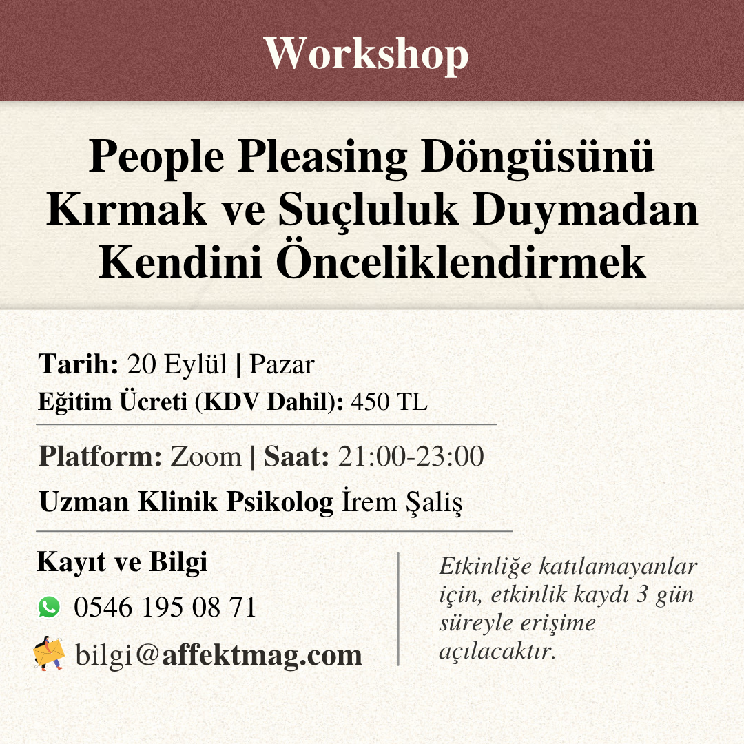 People Pleasing Döngüsünü Kırmak ve Suçluluk Duymadan Kendini Önceliklendirmek
