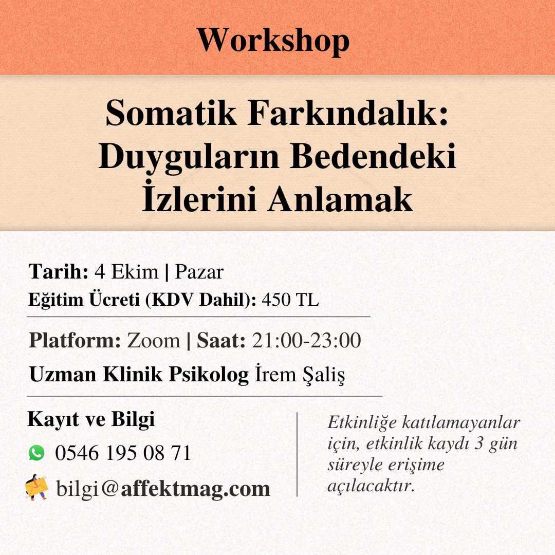 Somatik Farkındalık: Duyguların Bedendeki İzlerini Anlamak