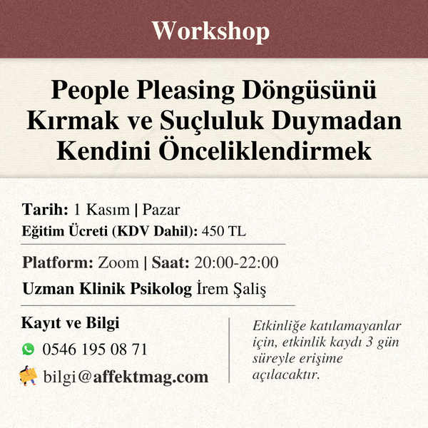 People Pleasing Döngüsünü Kırmak ve Suçluluk Duymadan Kendini Önceliklendirmek