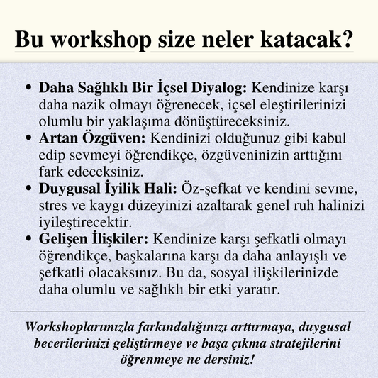Öz-Şefkat ve Kendini Kabul: İçsel Eleştiriciyi Susturmak