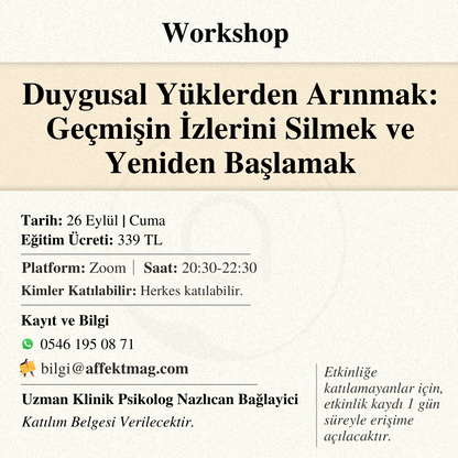 Duygusal Yüklerden Arınmak: Geçmişin İzlerini Silmek ve Yeniden Başlamak