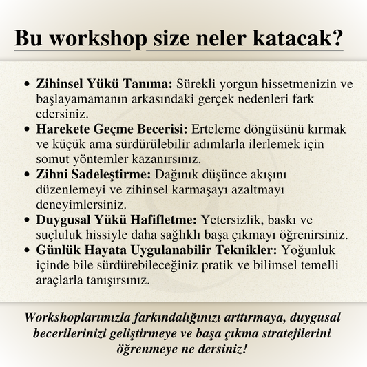 Her Şeye Yetişmeye Çalışırken Hiçbir Şey Yapamamak: Zihinsel Yükü Hafifletmek