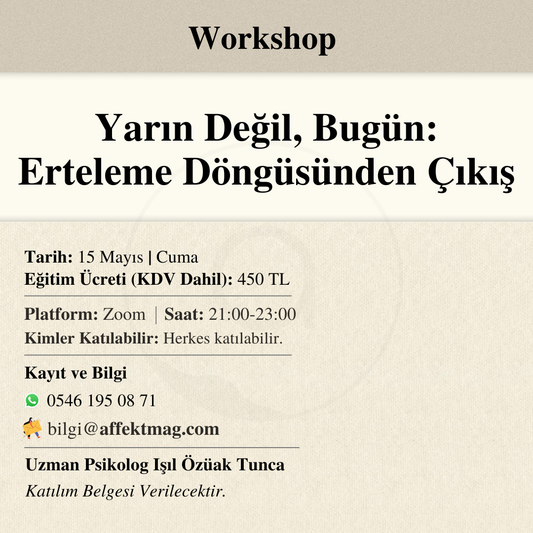 Yarın Değil, Bugün: Erteleme Döngüsünden Çıkış