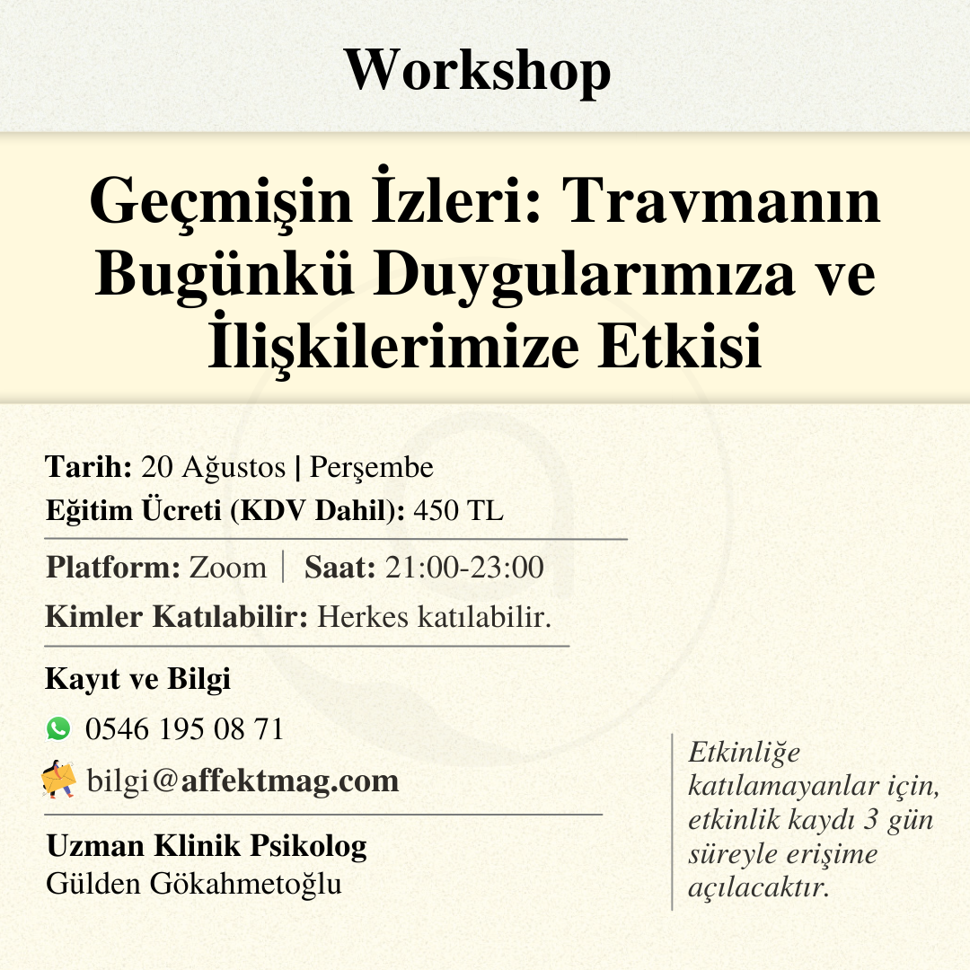 Geçmişin İzleri: Travmanın Bugünkü Duygularımıza ve İlişkilerimize Etkisi
