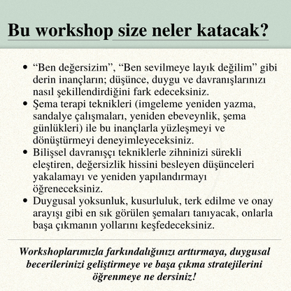 Kök İnançlarla Yüzleşmek: “Ben Değersizim” Yanılgısıyla Başa Çıkmak