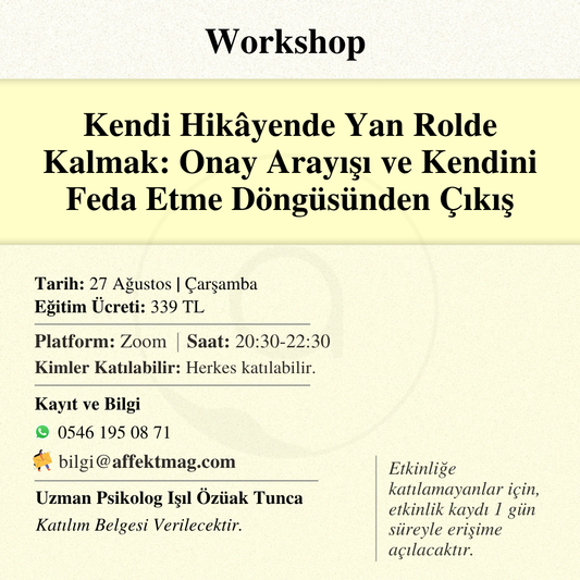Kendi Hikâyende Yan Rolde Kalmak: Onay Arayışı ve Kendini Feda Etme Döngüsünden Çıkış
