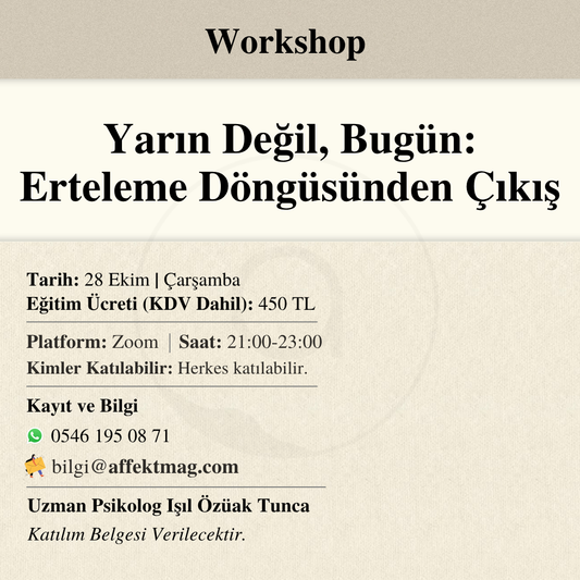 Yarın Değil, Bugün: Erteleme Döngüsünden Çıkış