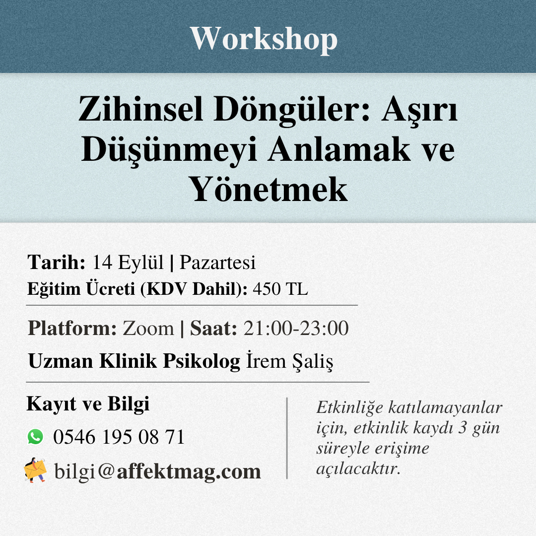 Zihinsel Döngüler: Aşırı Düşünmeyi Anlamak ve Yönetmek