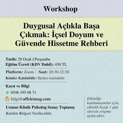 Duygusal Açlıkla Başa Çıkmak: İçsel Doyum ve Güvende Hissetme Rehberi