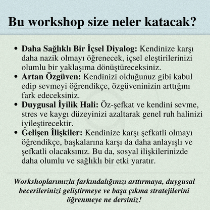 Öz-Şefkat ve Kendini Kabul: Eleştirici İçsel Sesi Dönüştürmek