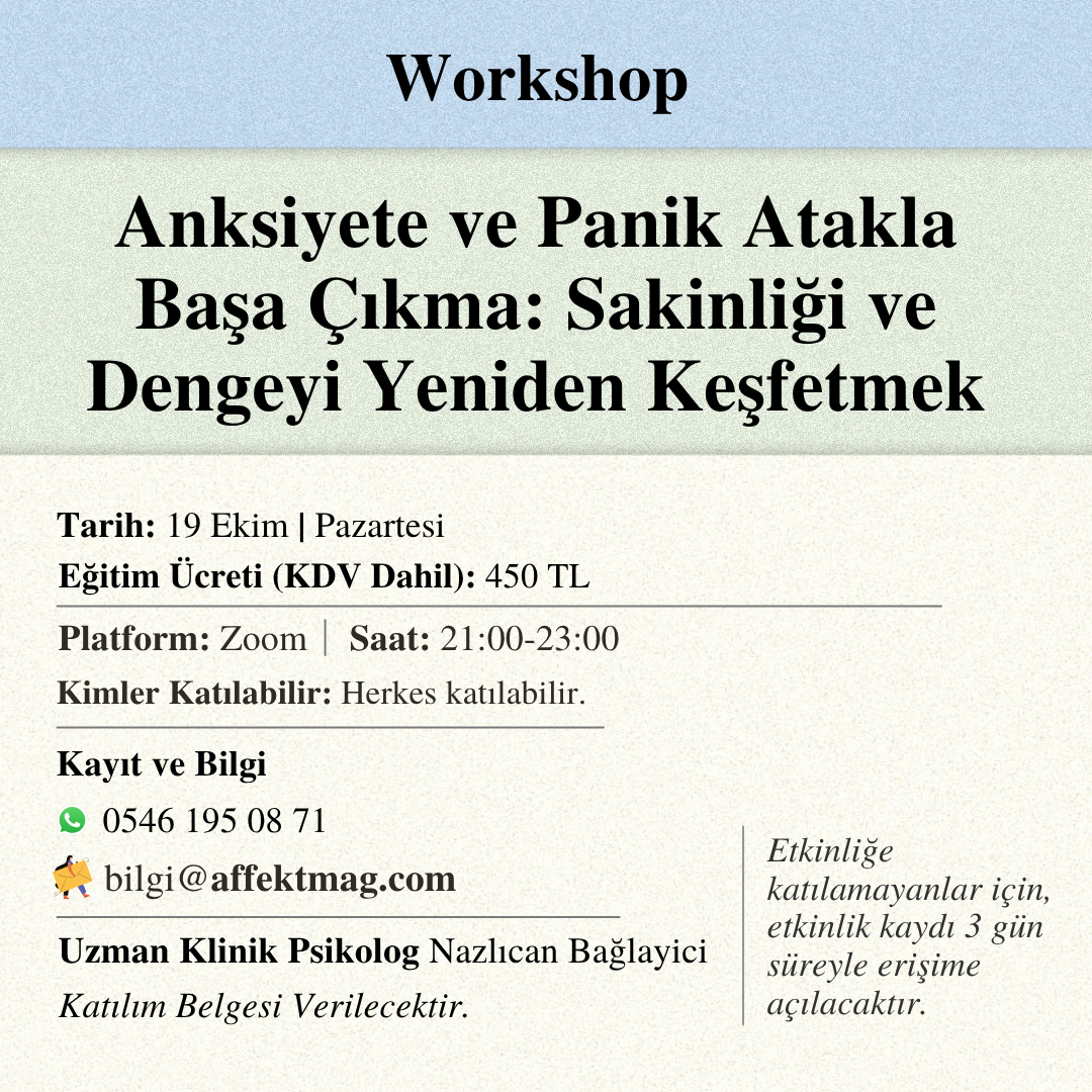 Anksiyete ve Panik Atakla Başa Çıkma: Sakinliği ve Dengeyi Yeniden Keşfetmek