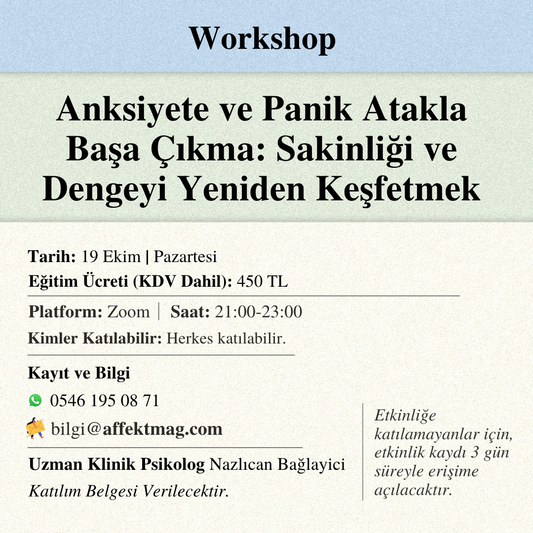 Anksiyete ve Panik Atakla Başa Çıkma: Sakinliği ve Dengeyi Yeniden Keşfetmek