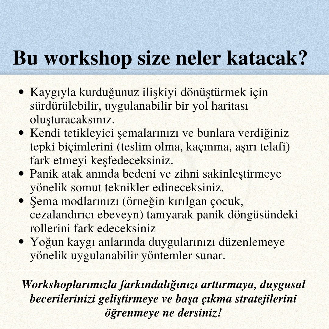Şema Terapi Işığında Anksiyete ve Panik Atak İle Başa Çıkma