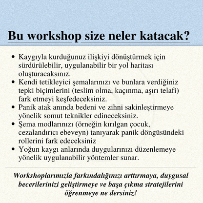 Şema Terapi Işığında Anksiyete ve Panik Atak İle Başa Çıkma