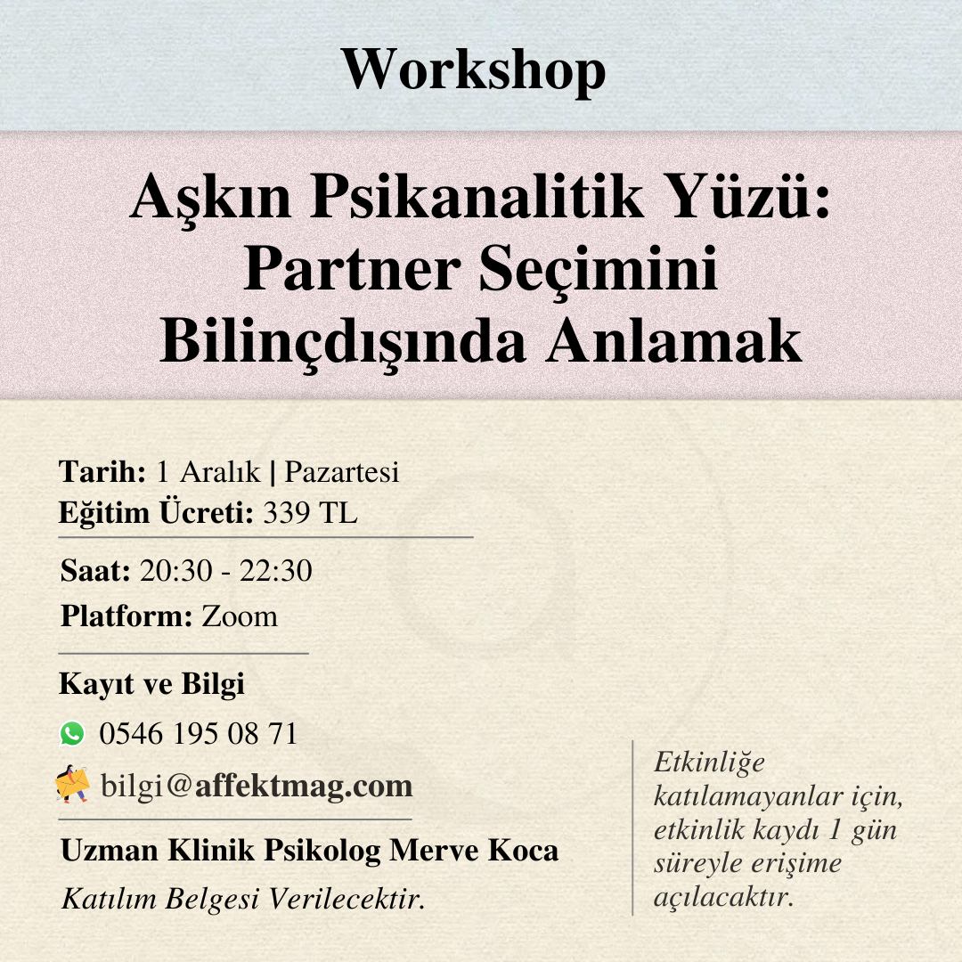 Aşkın Psikanalitik Yüzü: Partner Seçimini Bilinçdışında Anlamak